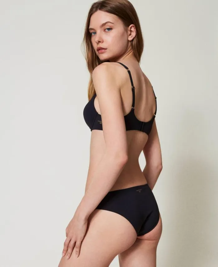 Twinset Underwear And Nightwear Charmeuse Briefs Black 8211 Clothing