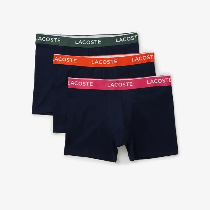 Underwear and Socks Men Lacoste Mens Long Cotton Boxer Brief 3Pack Navy Blue Dark Green Orange Fushia Pink Izi Underwear and Socks Men Lacoste Mens Long Cotton Boxer Brief 3Pack Navy Blue Dark Green Orange Fushia Pink Izi