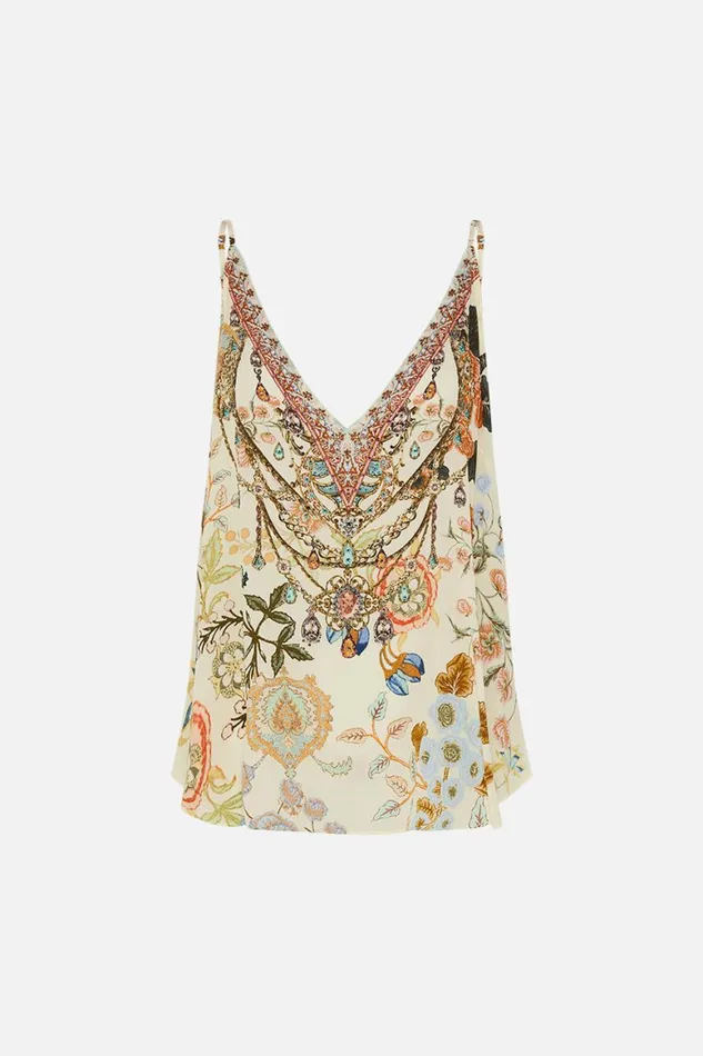V NECK CAMI IN HONOUR OF HEIRLOOMS In Honour Of Heirlooms Womens Camilla Cami Tops