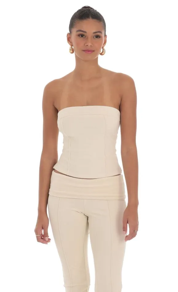 Velour Two Piece Set Cream Women LUCY IN THE SKY Loungewear Velour Two Piece Set Cream Women LUCY IN THE SKY Loungewear