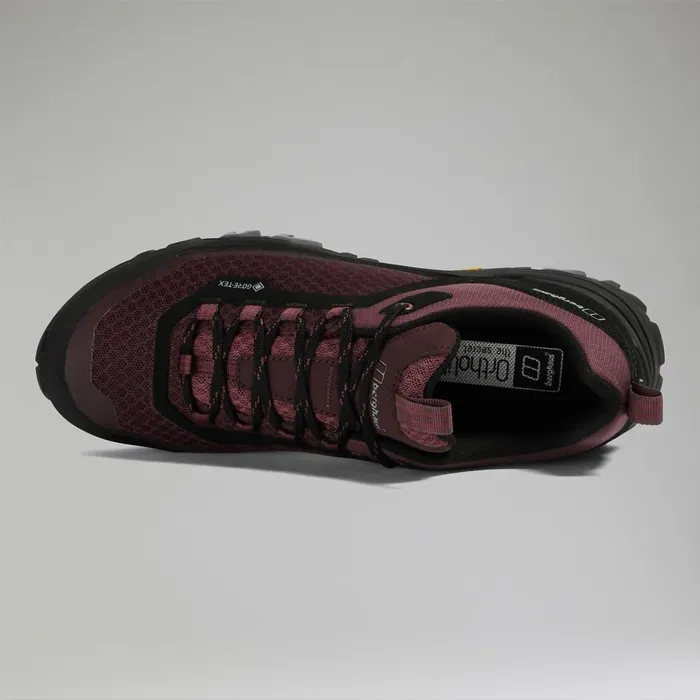 Walking Shoes Women Berghaus Ground Attack Active GoreTex Shoe 8211 BlackPurple