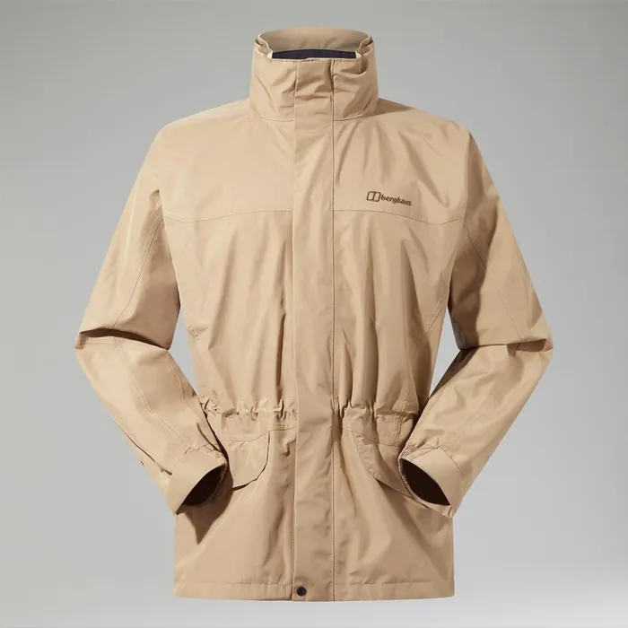 Waterproof Men Berghaus Cornice InterActive GORETEX Waterproof Jacket Natural