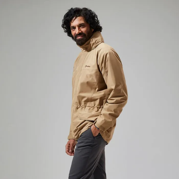 Waterproof Men Berghaus Cornice InterActive GORETEX Waterproof Jacket Natural
