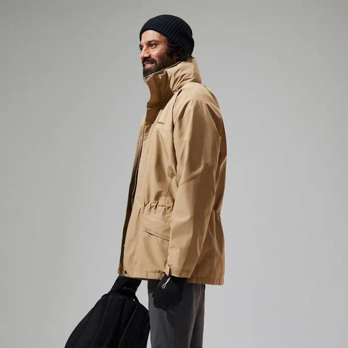 Waterproof Men Berghaus Cornice InterActive GORETEX Waterproof Jacket Natural