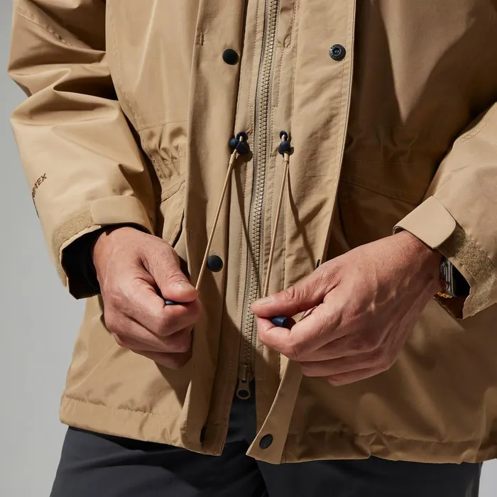 Waterproof Men Berghaus Cornice InterActive GORETEX Waterproof Jacket Natural