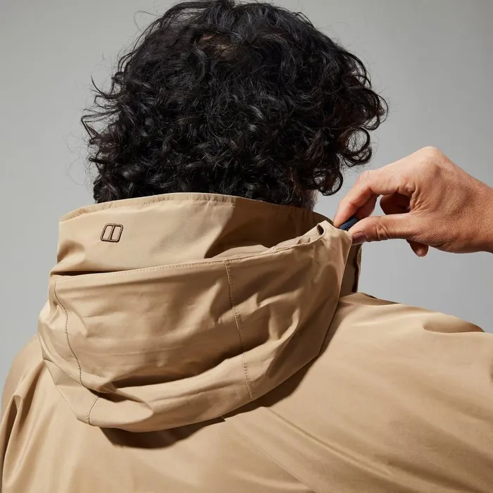 Waterproof Men Berghaus Cornice InterActive GORETEX Waterproof Jacket Natural