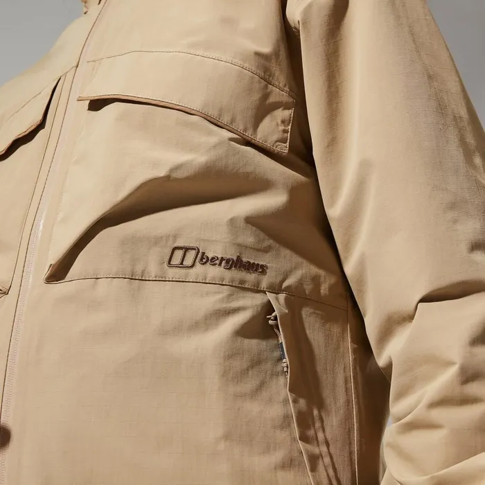 Waterproof Men Berghaus Helmor Utility Jacket 8211 Natural