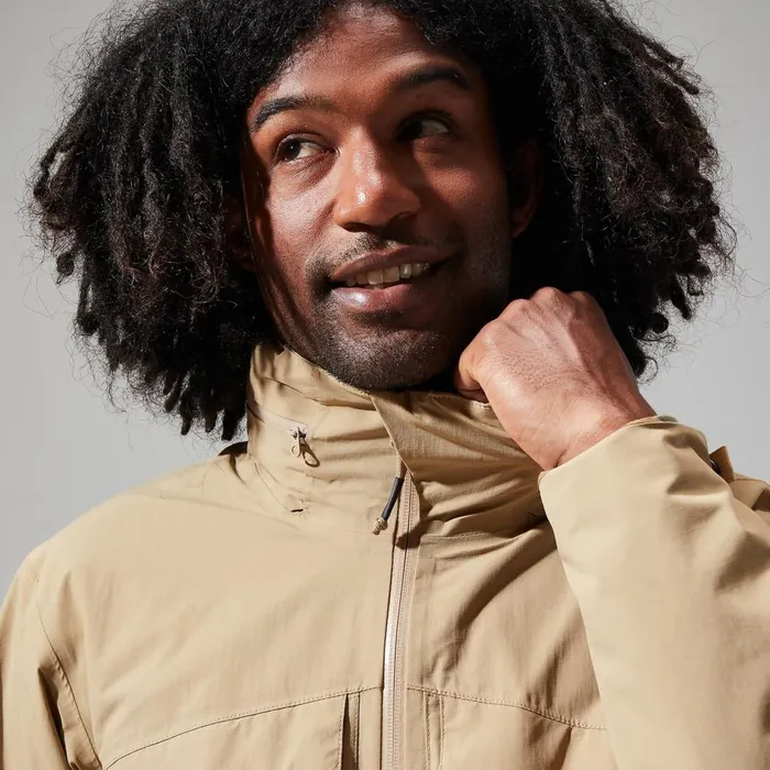 Waterproof Men Berghaus Helmor Utility Jacket 8211 Natural