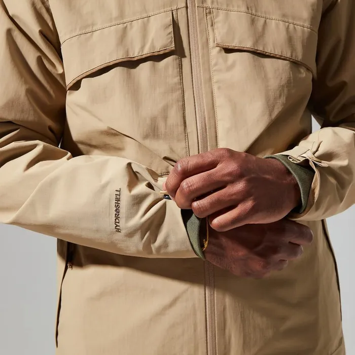 Waterproof Men Berghaus Helmor Utility Jacket 8211 Natural