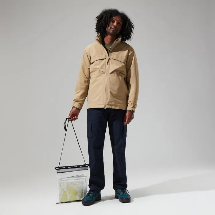 Waterproof Men Berghaus Helmor Utility Jacket 8211 Natural