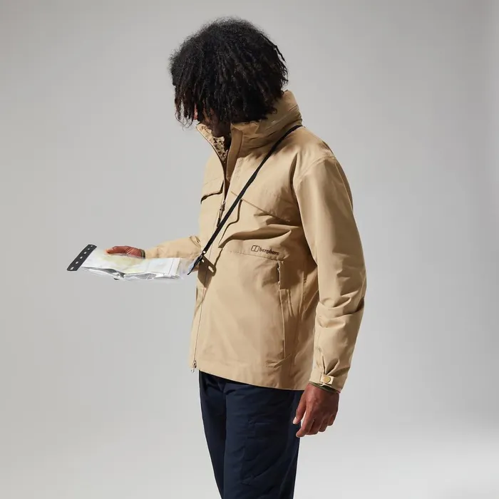 Waterproof Men Berghaus Helmor Utility Jacket 8211 Natural