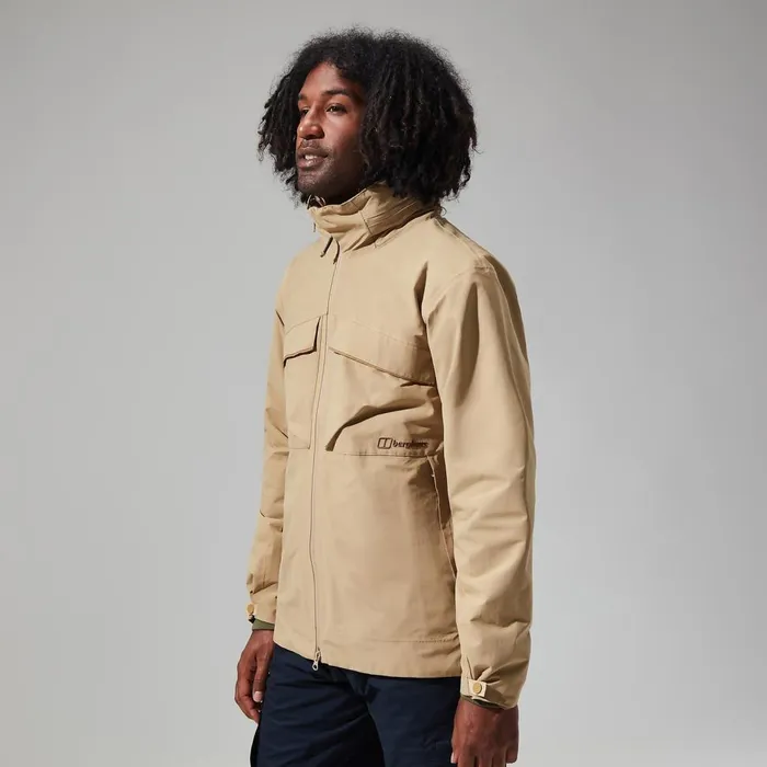 Waterproof Men Berghaus Helmor Utility Jacket 8211 Natural