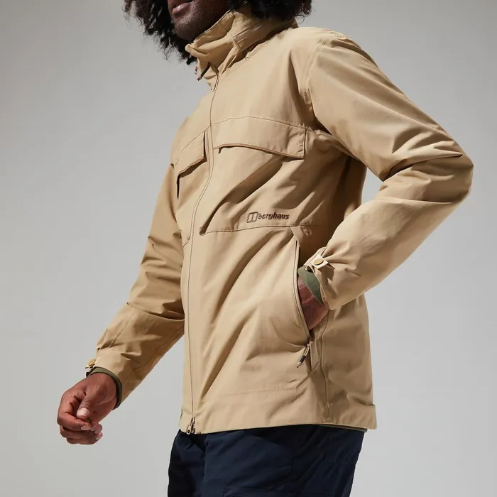 Waterproof Men Berghaus Helmor Utility Jacket 8211 Natural