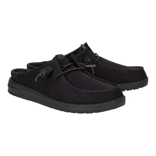 Wendy Slip Stretch Sox Black Mules heydude Apparel