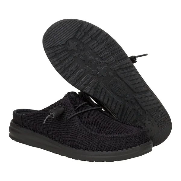 Wendy Slip Stretch Sox Black Mules heydude Apparel