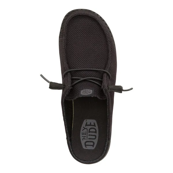 Wendy Slip Stretch Sox Black Mules heydude Apparel