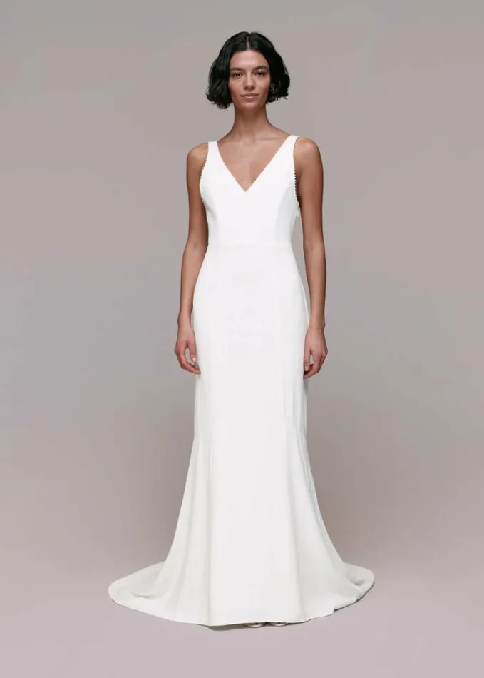 Whistles Billie Wedding Dress Ivory Women Dresses