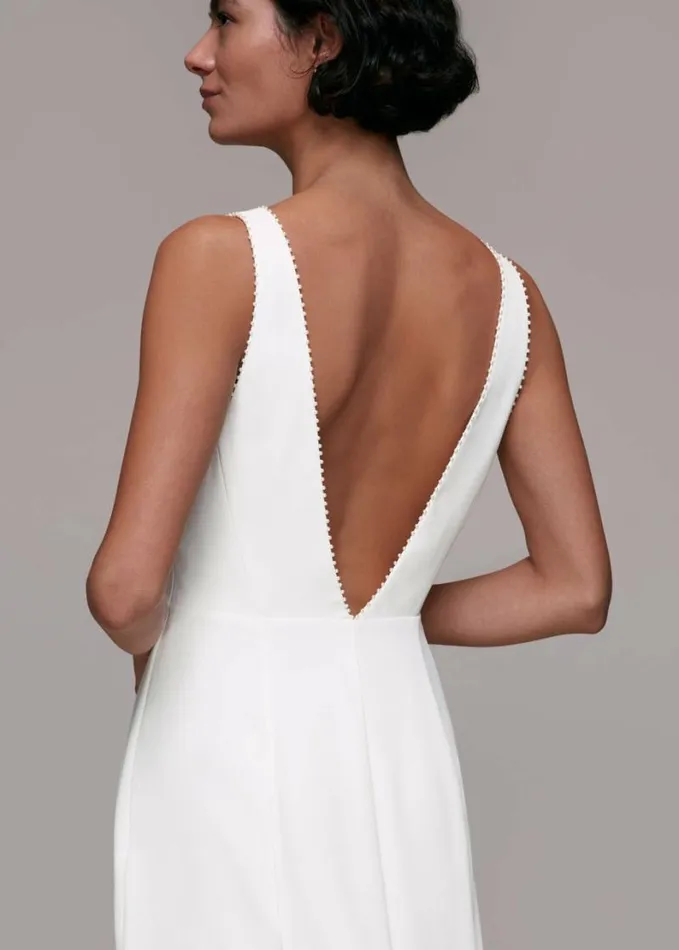 Whistles Billie Wedding Dress Ivory Women Dresses