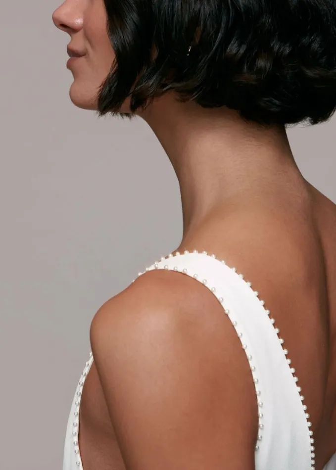 Whistles Billie Wedding Dress Ivory Women Dresses