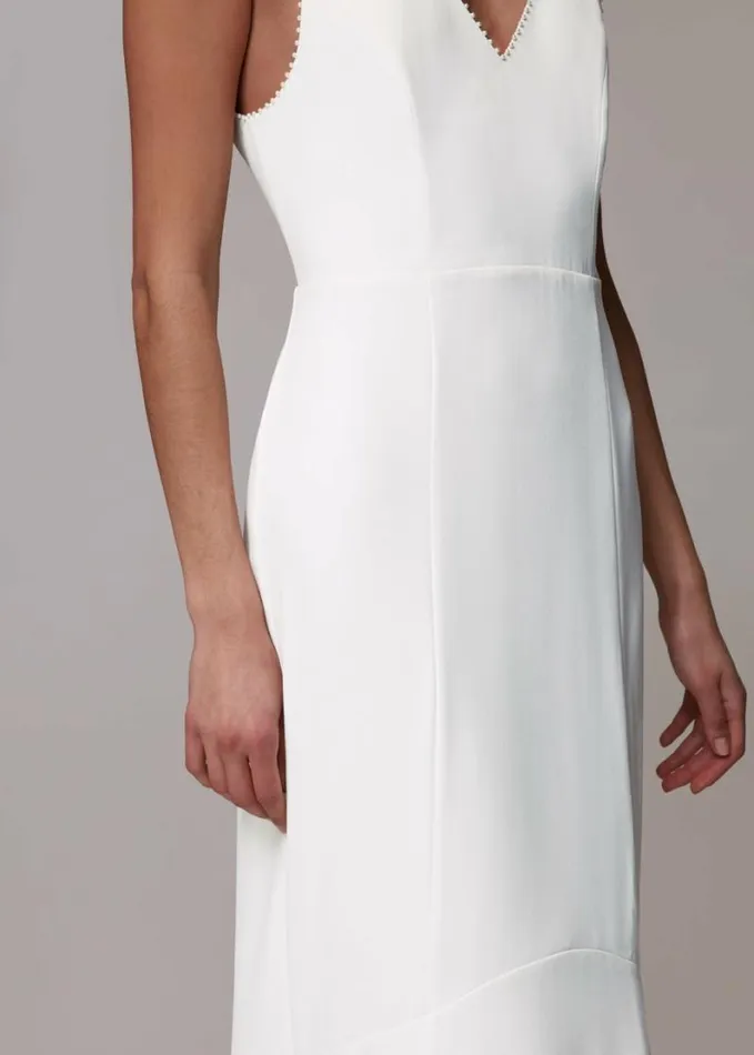 Whistles Billie Wedding Dress Ivory Women Dresses