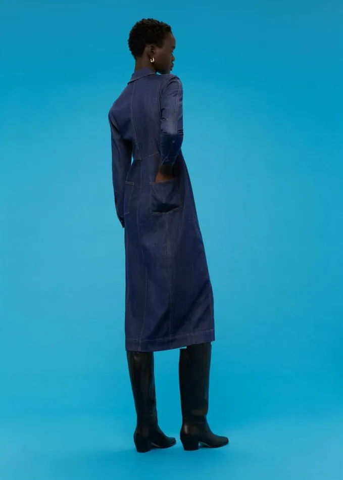 Whistles Denim Corset Dress Denim Women Dresses