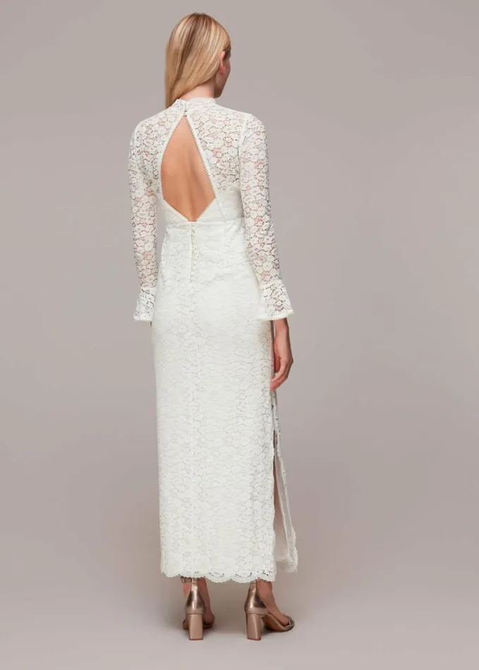 Whistles Frances Lace Wedding Dress Ivory Women Dresses