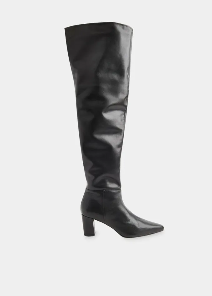 Whistles Inessa Over The Knee Boot Black Women Boots