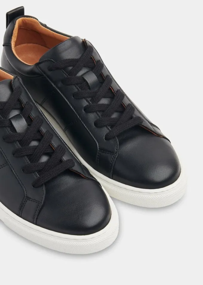 Whistles Koki Lace Up Trainer Black Women Sneakers