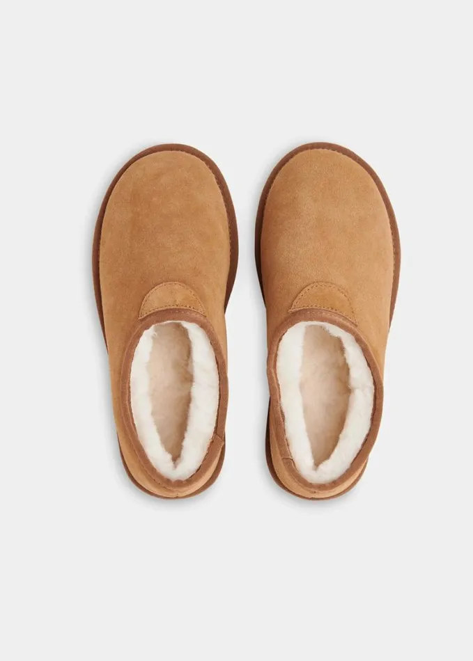 Whistles Lidia Slipper Tan Women Slippers