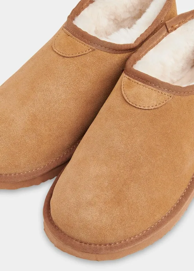 Whistles Lidia Slipper Tan Women Slippers