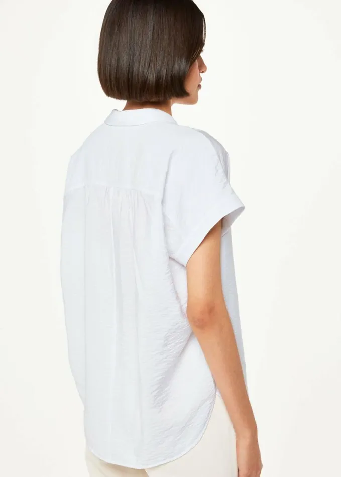Whistles Nicola Button Through Shirt White Women Tops