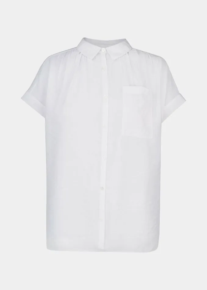 Whistles Nicola Button Through Shirt White Women Tops