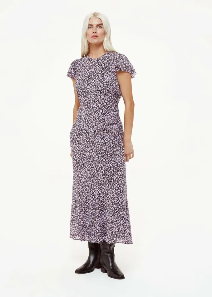 Whistles Petite Daisy Field Lola Dress Purplemulti Women Petite Dresses and Jumpsuits