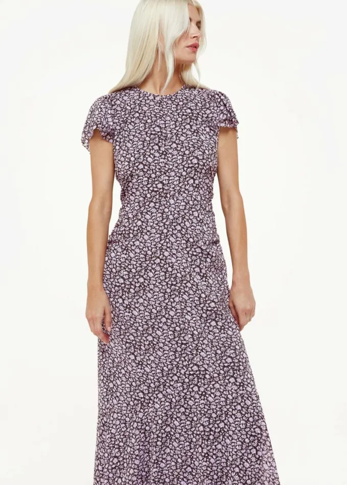 Whistles Petite Daisy Field Lola Dress Purplemulti Women Petite Dresses and Jumpsuits Whistles Petite Daisy Field Lola Dress Purplemulti Women Petite Dresses and Jumpsuits