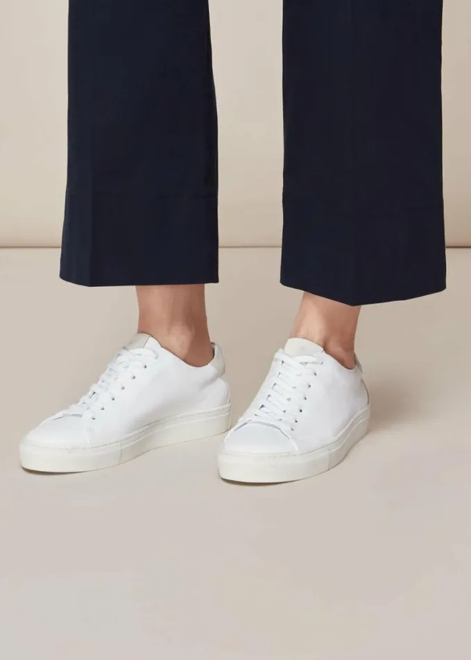 Whistles Raife Minimal Trainer White Women Sneakers
