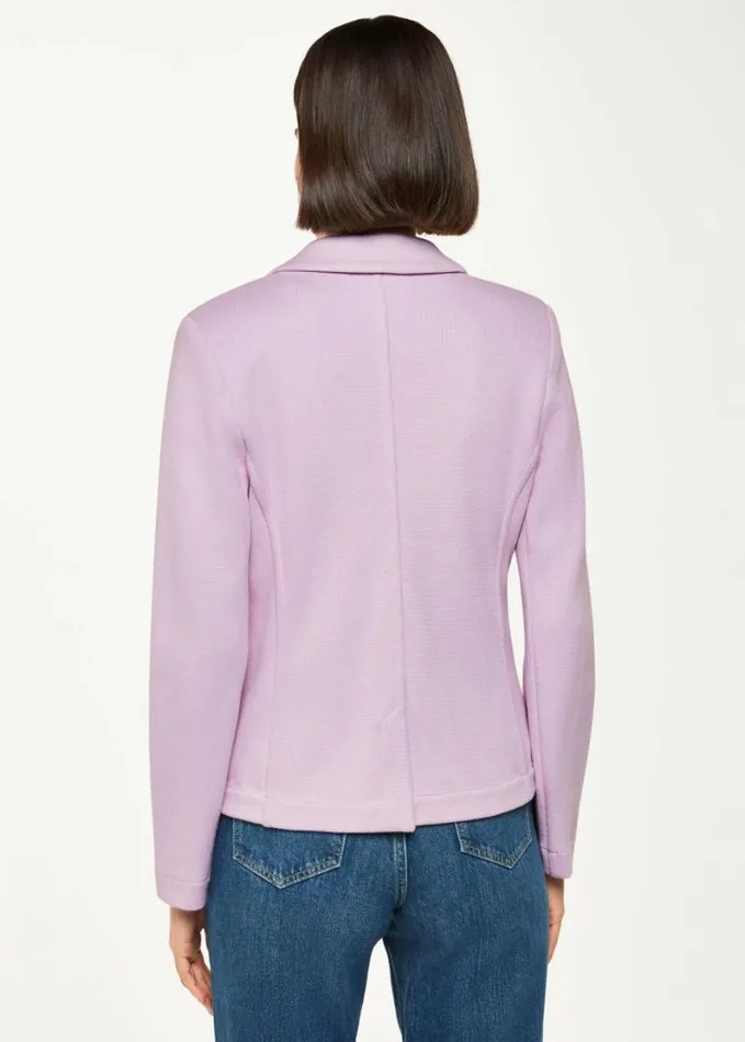 Whistles Slim Jersey Jacket Lilac Women Coats and Jackets