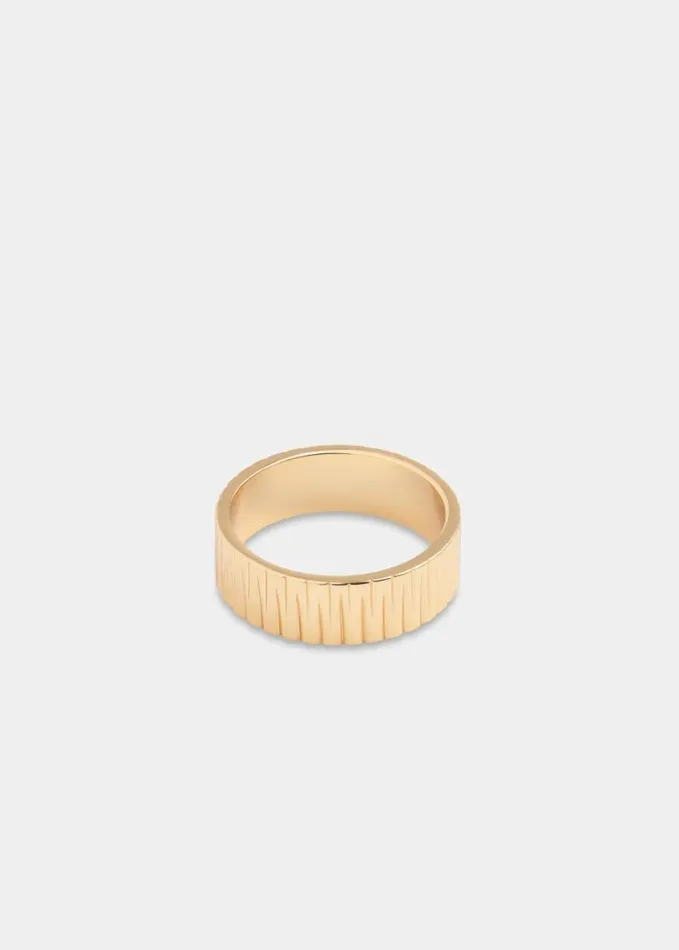 Whistles Textured Ring Gold Women Jewelry