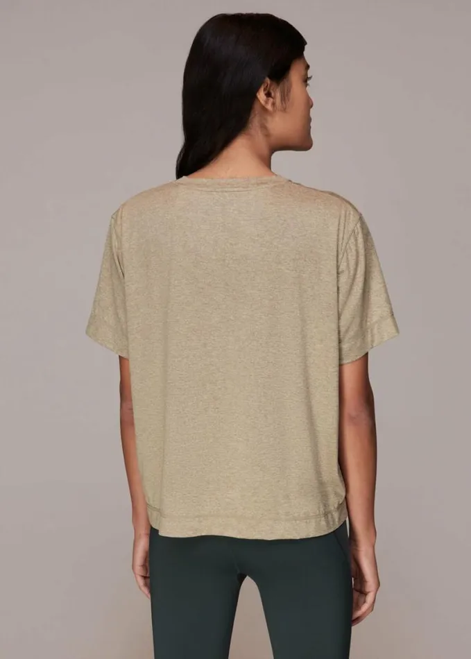 Whistles Ultimate Active Oversized Tee Neutral Women Tops