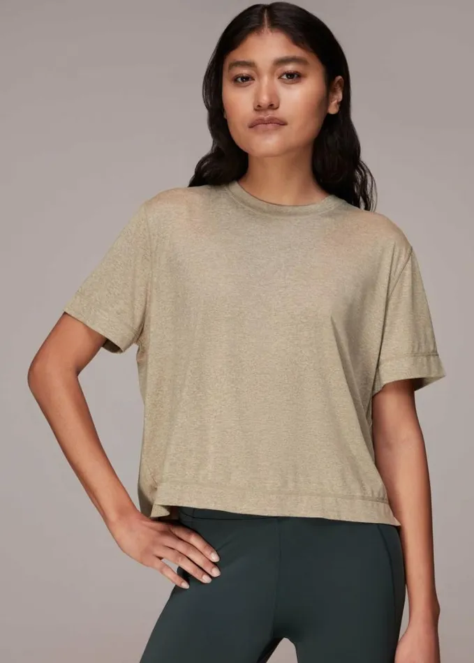 Whistles Ultimate Active Oversized Tee Neutral Women Tops