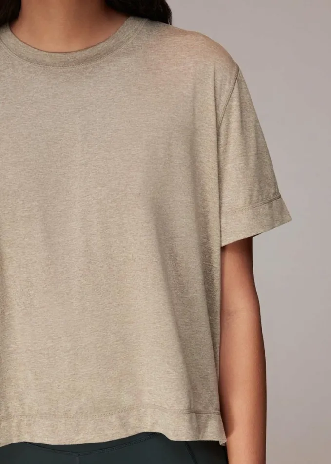 Whistles Ultimate Active Oversized Tee Neutral Women Tops
