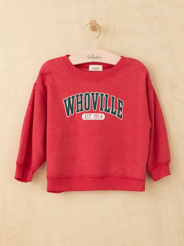 Whoville Graphic Sweatshirt Red Boy Altar039d State Tops