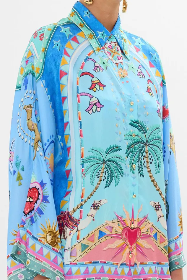 WIDE SLEEVE BLOUSE A PAINTED VILLAGE A Painted Village Womens Camilla Blouses and Shirts