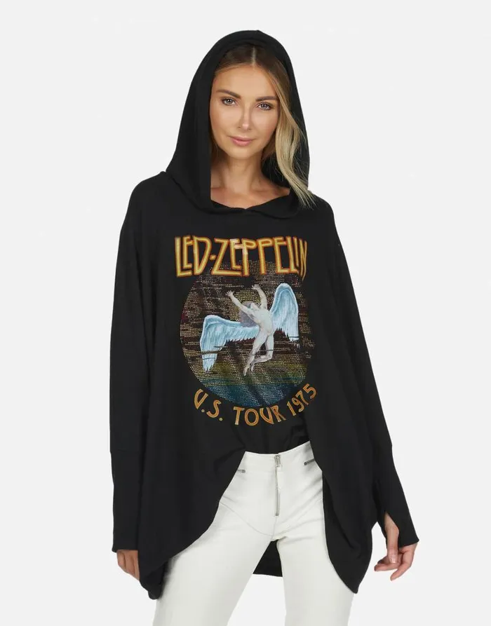 Wilma X Led Zeppelin Black Women Lauren Moshi Hoodies