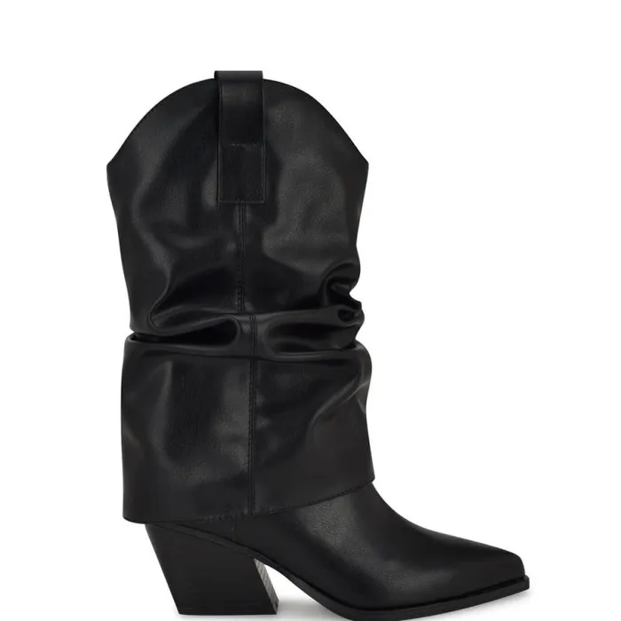 Wilton Western Boots Black Women Nine West Boots and Booties