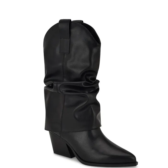 Wilton Western Boots Black Women Nine West Boots and Booties Wilton Western Boots Black Women Nine West Boots and Booties