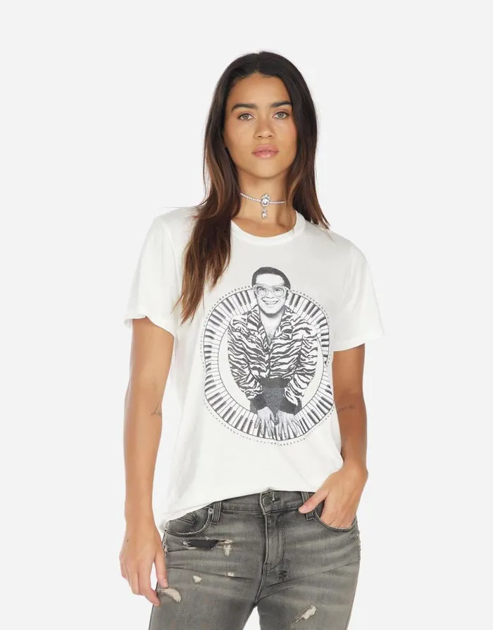 Wolf Elton John Piano Milk Women Lauren Moshi Short Sleeve