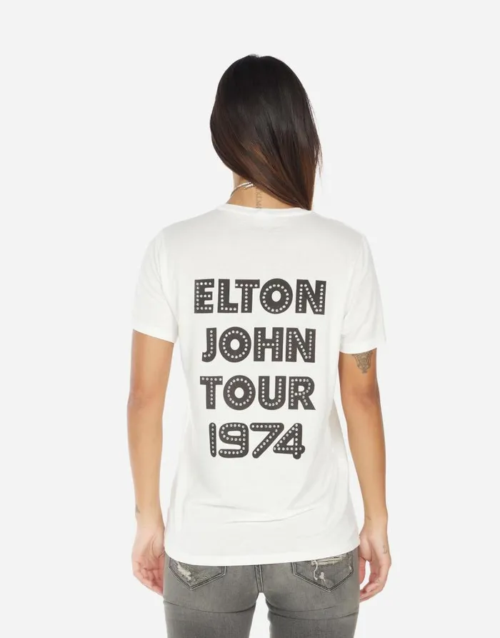 Wolf Elton John Piano Milk Women Lauren Moshi Short Sleeve
