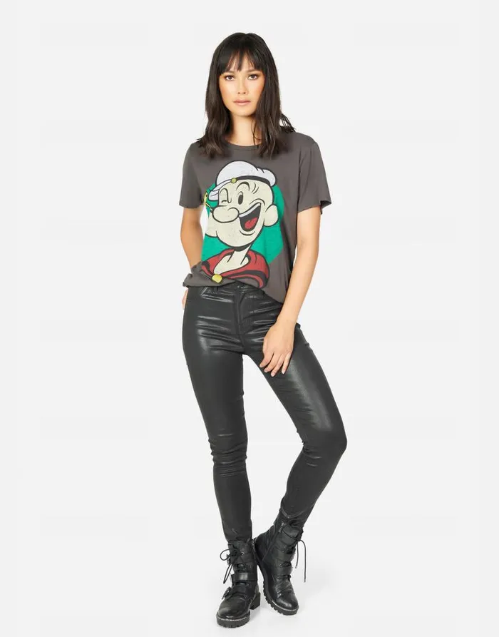 Wolf Vintage Popeye Vintage Black Women Lauren Moshi Short Sleeve