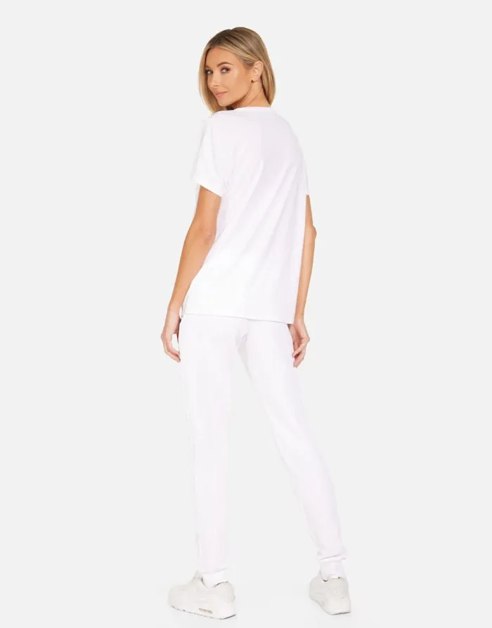 Wolf X Make Love Not War White Women Lauren Moshi Short Sleeve