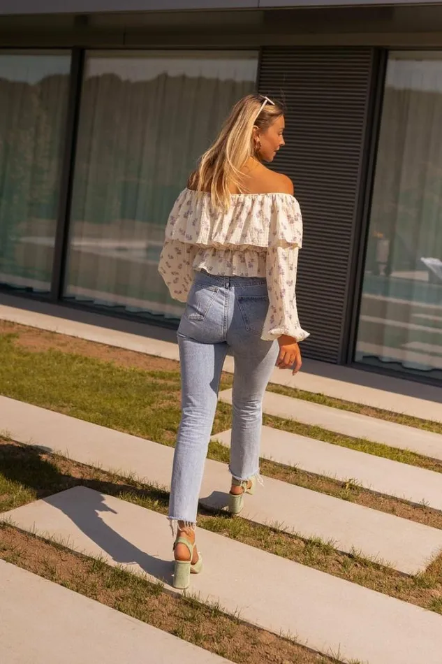 Women039s Clothing Blouses Easy Clothes Beige And Mauve Floral Paola Blouse